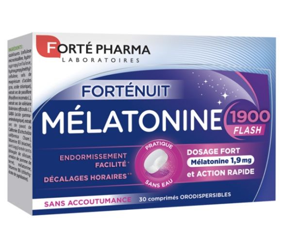 Mélatonine 1900 flash Forté Pharma - boîte de 30 comprimés