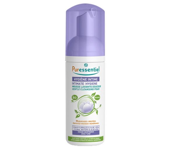 Mousse lavante douceur Hygiène intime Puressentiel - flacon de 150 ml