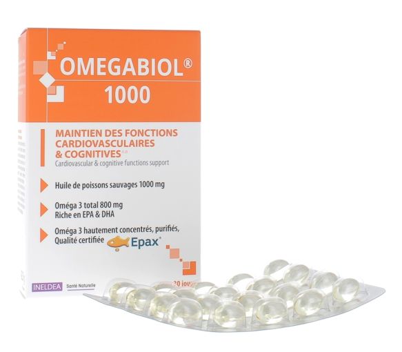 Omégabiol 1000 Ineldea - boîte de 60 capsules