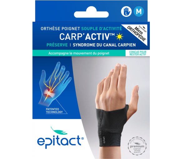 Carp'Activ Orthèse poignet souple d'activité main gauche taille M Epitact - 1 orthèse - image 2