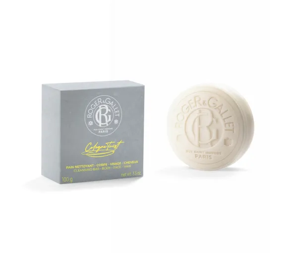 Pain nettoyant 3 en 1 Cologne Twist Roger & Gallet - pain de 100g - image 1