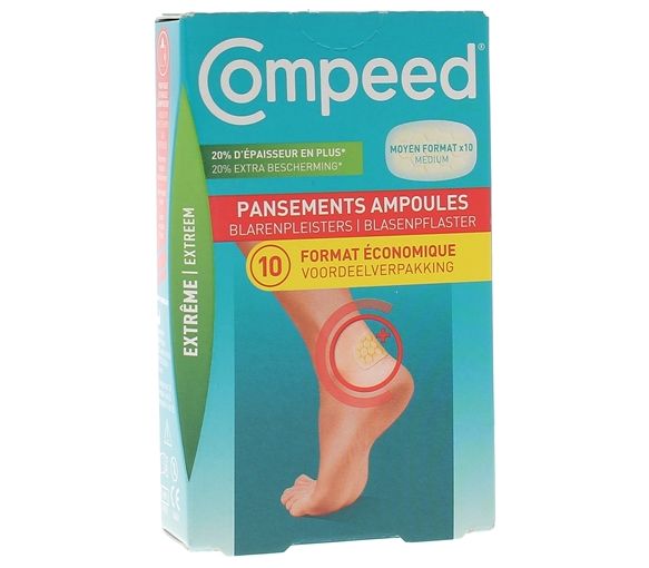 Pansements ampoules format moyen Extrême Compeed - boîte de 10 pansements - image 1