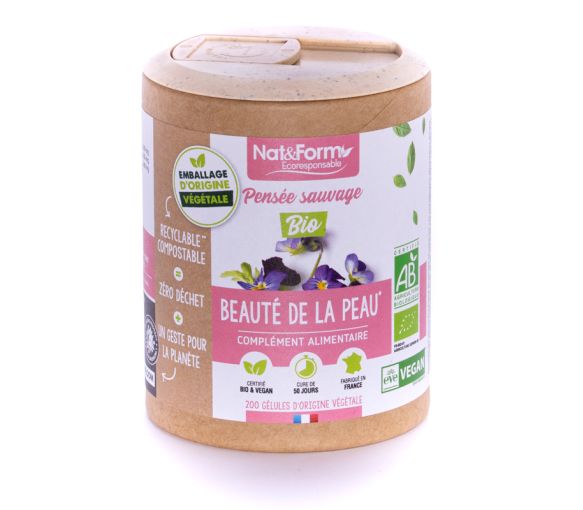 Pensée sauvage Bio Ecoresponsable Nat&Form - Boite de 200 gélules - image 1