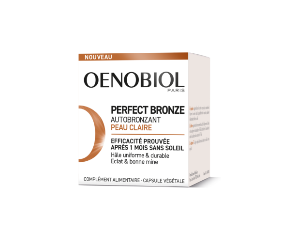 Perfect Bronze autobronzant peau claire Oenobiol - pot de 30 capsules - image 1
