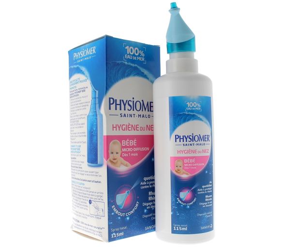 Physiomer bébé Hygiène du nez - spray eau de mer de 115 ml