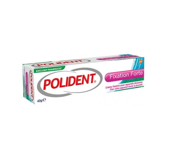 Polident fixation forte crème fixative pour appareils dentaires - tube de 40 g