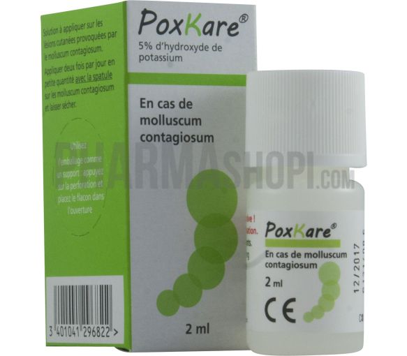 Poxkare 5% contre molluscum contagiosum - flacon de 2 ml