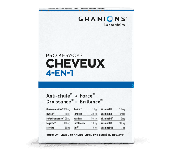 Pro Keracys cheveux 4en1 Granions - boite de 90 comprimés - image 1