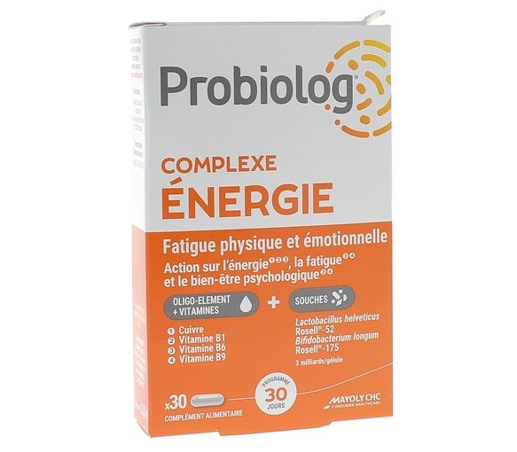 Probiolog Complexe Energie Mayoly Spindler - boîte de 30 gélules