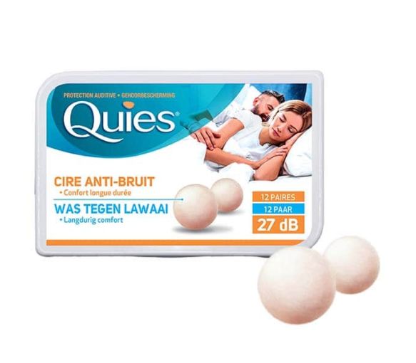 Protection auditive cire naturelle Quies - boîte de 12 paires