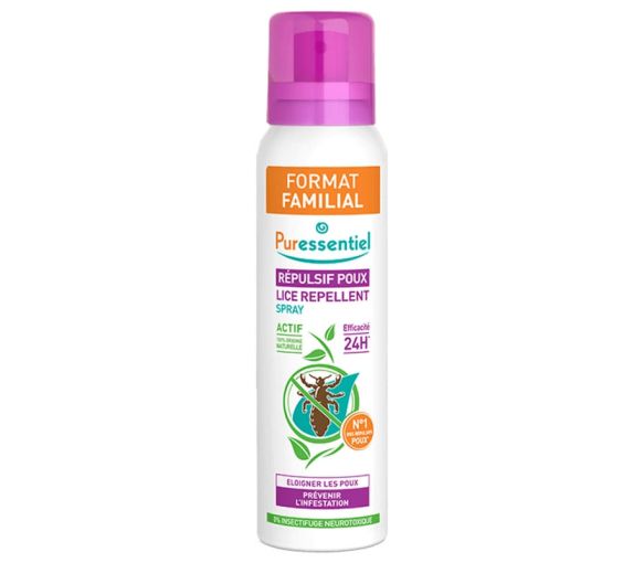 Répulsif poux format familial Puressentiel - spray de 200 ml