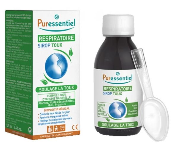Respiratoire sirop toux Puressentiel - flacon de 125 ml