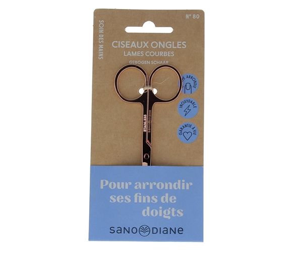 Ciseaux à ongles lames courbes Sanodiane - 1 paire de ciseaux