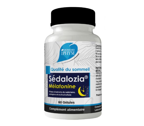 Sédalozia Mélatonine Iphym - pot de 60 gélules