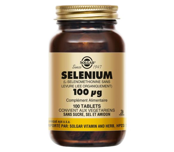 Selenium 100 µg Solgar - boîte de 100 comprimés - image 1