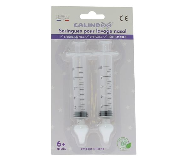 Seringues pour lavage nasal Calindoo - 2 seringues