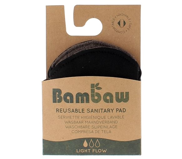 Serviette hygiénique lavable Bambaw - une serviette lavable