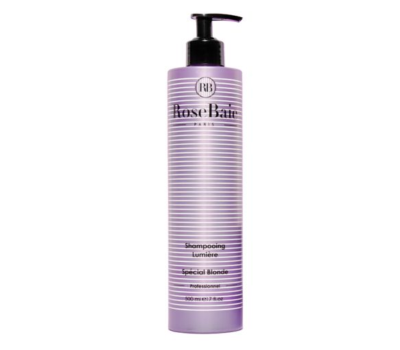 Shampoing lumière spécial blonde RoseBaie - flacon-pompe de 500ml
