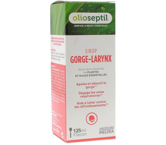 Olioseptil sirop Gorge-Larynx - flacon de 125 ml