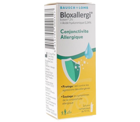 Bloxallergi Solution ophtalmique conjonctivite allergique Bausch lomb - flacon de 10 ml