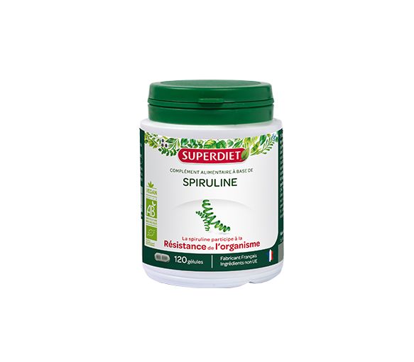 Spiruline SuperDiet - boîte de 120 gélules