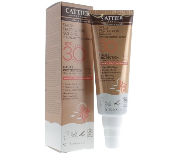 Spray protection solaire spf 30 Cattier - spray de 125 ml