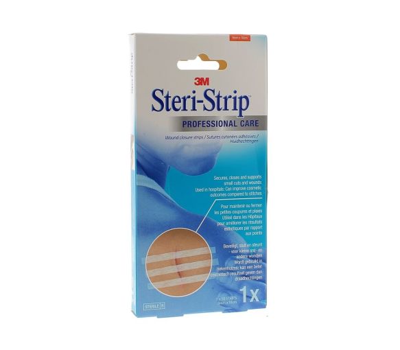 Steri-Strip Sutures cutanées adhésives 3M - boîte de 10 bandelettes de 6mm x 10cm