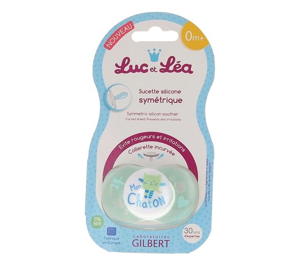 Sucette silicone symétrique 0 mois et + Luc et Léa - une sucette