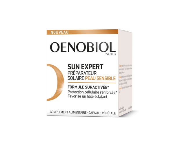 Sun Expert Préparateur solaire peau sensible Oenobiol - pot de 30 capsules - image 1