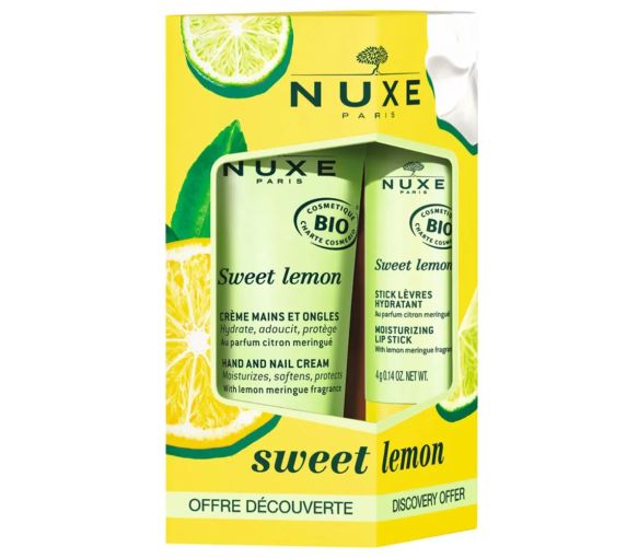 Sweet Lemon crème mains et ongles bio + stick à lèvres hydratant bio Nuxe - image 1