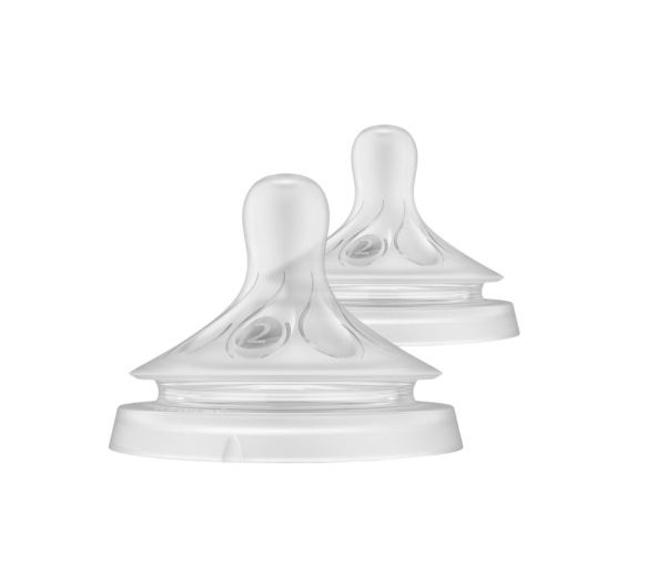 Tétine Natural Response débit moyen nouveau-né 0 mois + Avent - lot de 2 tétines - image 1