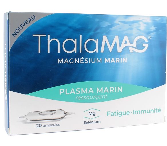 Thalamag Magnésium Marin Ressourçant - boîte de 20 ampoules