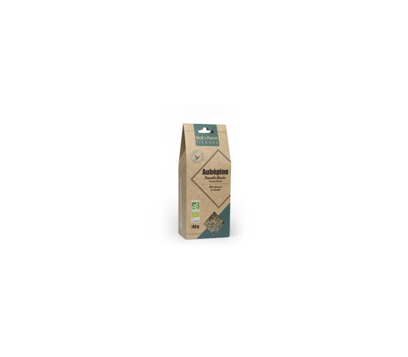 Tisane Aubépine Sommités fleuries relaxation Nat & Form - sachet de 40 g