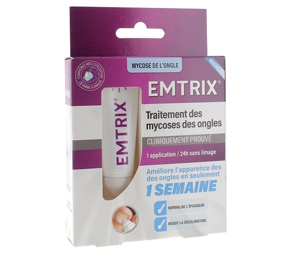 Traitement mycose de l’ongle Emtrix - tube de 10ml