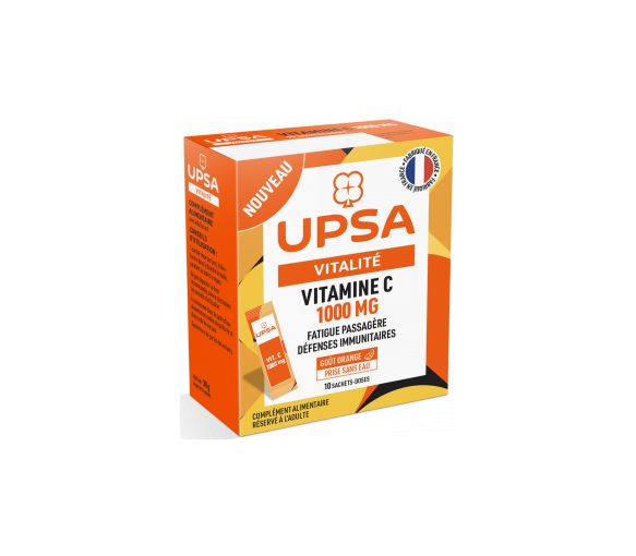Vitalité Vitamine C 1000 mg Upsa - boite de 10 sachet-doses
