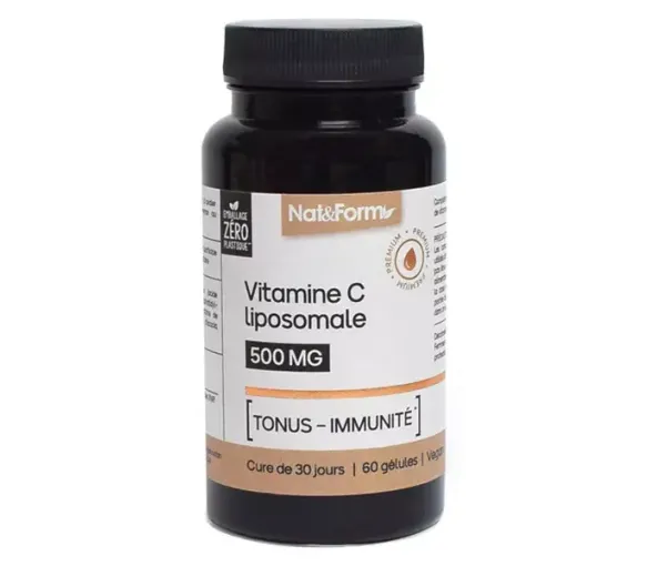 Vitamine C Liposomale tonus-immunité Nat&Form - boîte de 60 gélules - image 1