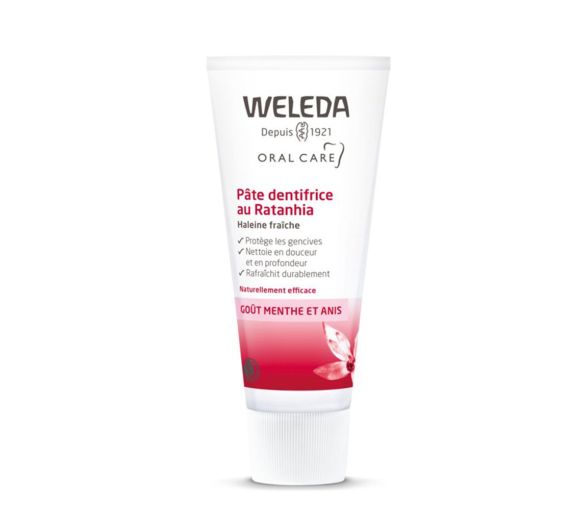 Pâte dentifrice au ratanhia Weleda - tube de 75 ml - image 1