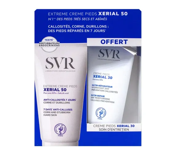 Xérial pieds programme beauté des pieds SVR - lot de 2 produits