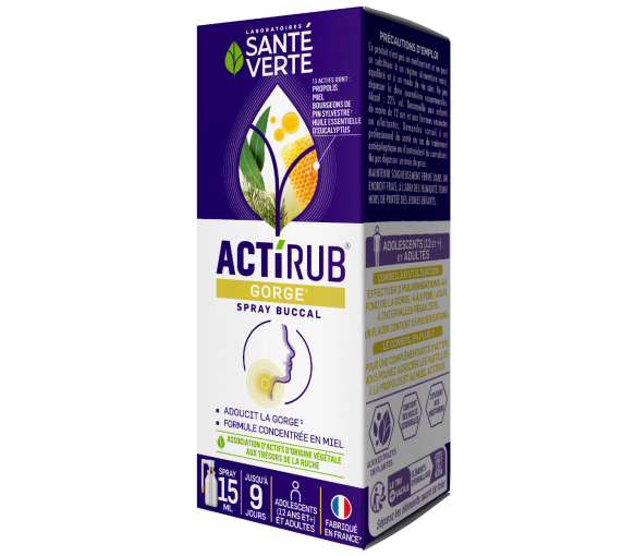 Actirub gorge Spray buccal Santé Verte - spray de 15ml - image 1