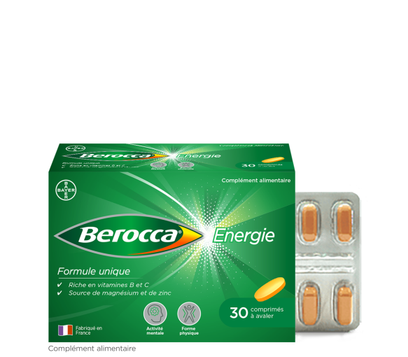 Berocca Energie  Vitamine B et C, magnésium et Zinc 30 comprimés pelliculés - image 1