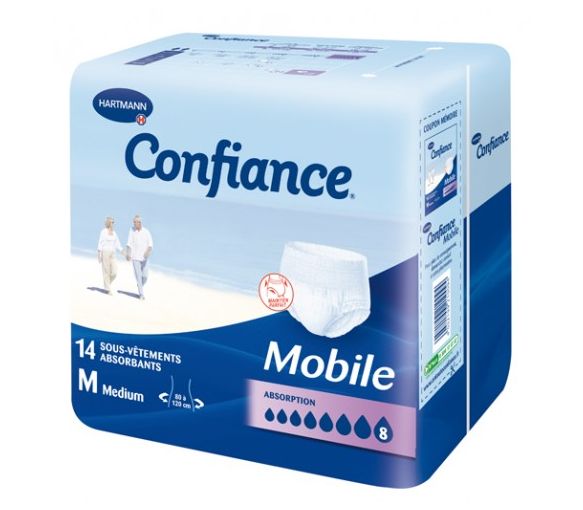 Confiance mobile absorption 8 taille M - 14 sous-vêtements absorbants
