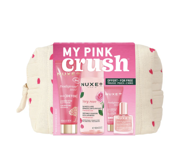 Trousse my pink crush mes essentiels Nuxe - trousse de 2 produits + 2 minis offerts