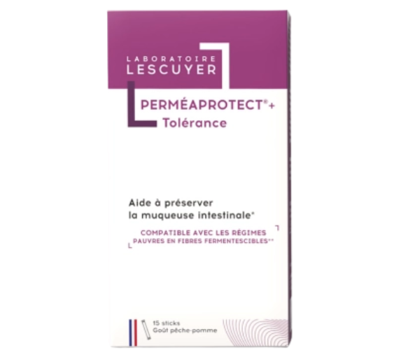 Perméaprotect + tolérance préserve la muqueuse intestinale Lescuyer - boite de 15 sticks