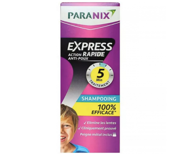 Shampooing express rapide action anti-poux Paranix - flacon de 200ml