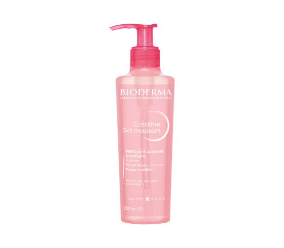 Créaline gel moussant Bioderma - flacon-pompe de 200 ml - image 1