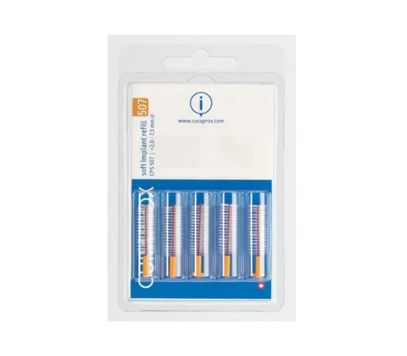 Brossettes interdentaires soft implant 7,5mm Curaprox - 5 brossettes - image 1