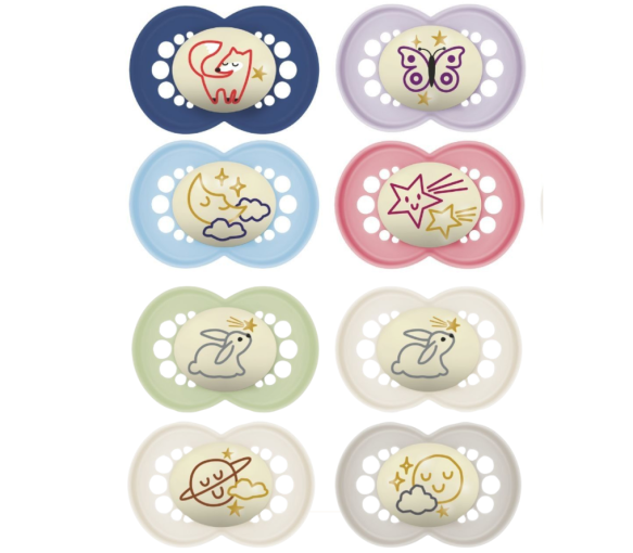 Sucettes Original Nuit 18 mois+ Mam - lot de 2 sucettes