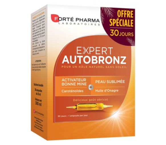 Expert autobronz Forté Pharma - boite de 30 ampoules