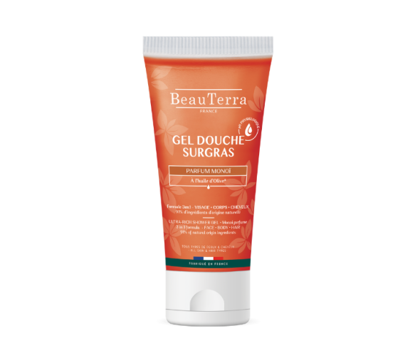 Gel douche surgras Monoï Beauterra - image 1