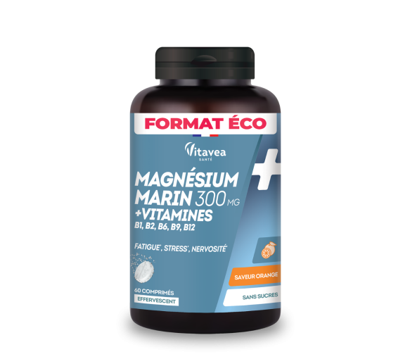 Magnésium + vitamines B1, B2, B6 détente Vitavea - boite de 60 comprimés effervescents